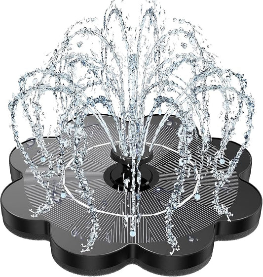 Yzert Solar Fountain Flower Shape-No Battery, Glass 3.5W Solar Water Fountain by Yzert