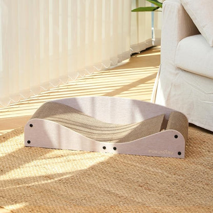 FUKUMARU Cardboard Cat Scratcher Bed, Extra Long 29.1 Inch Cat Scratch Bed - Image 6