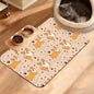 Corgi Feeding Mat, Cute Dogs Absorbent Quick-Dry Cat Dog Food and Water Bowl by Unknown