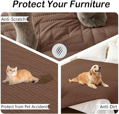 hyha Waterproof Dog Blanket, Soft Dog Bed Cover Pet Blankets, Waterproof Sofa - Image 3