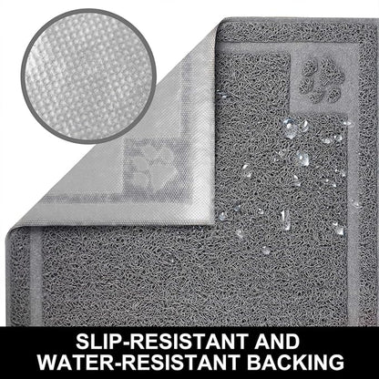 Pet Feeding Mat for Small Dogs and Cats 24" x 16" Flexible and Waterproof Dog - Image 3