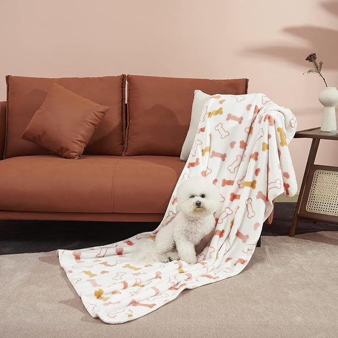 Allisandro Luxurious Dog Blanket, 350 GSM Super Fuzzy Microplush Fleece Pet - Image 2