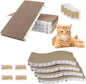 PatiencET Cardboard Cat Scratcher Pads, Double-Sided, Catnip Included, by patiencET