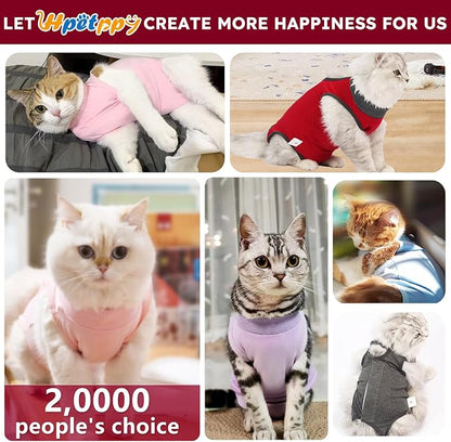 Cat Recovery Suit After Surgery, Breathable Cat Surgery Recovery Suit - Image 5