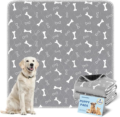 Washable Pee Pads for Dogs Large 54" x 54" 2-Pack Reusable Puppy Pads Pet by Baodan