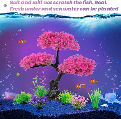 Ameliade Aquarium Artificial Plastic Plants Decoration - Image 7