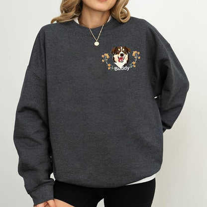 Custom Pet Sweatshirts with Photo and Name, Personalized Dog Sweatshirt - Image 2