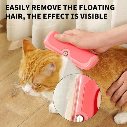 Cat & Small Pet Deshedding Brush & Shedding Blade, Gentle Undercoat Grooming - Image 3
