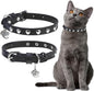 EXPAWLORER Leather Cat Collar for Girl Boy- Adjustable Pet Collar by EXPAWLORER
