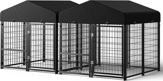2PCS Dog Kennel Outdoor, Outside Dog Kennel by Guiferland