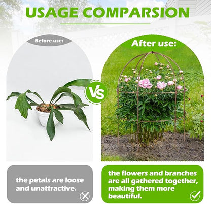 NNG 26 Inch Bird Cage Plant Support, Metal Grow Through Flower Trellis Cage - Image 5