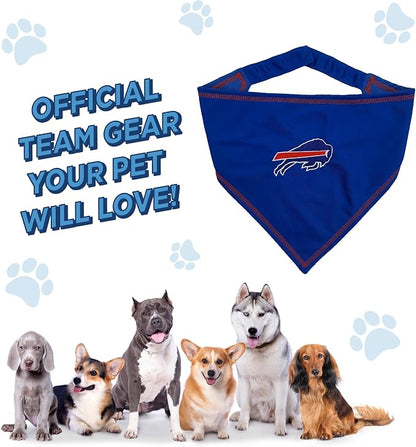 Pets First NFL Buffalo Bills TIE Bandana, Small/Medium. Dog Bandana Scarf Bib - Image 7