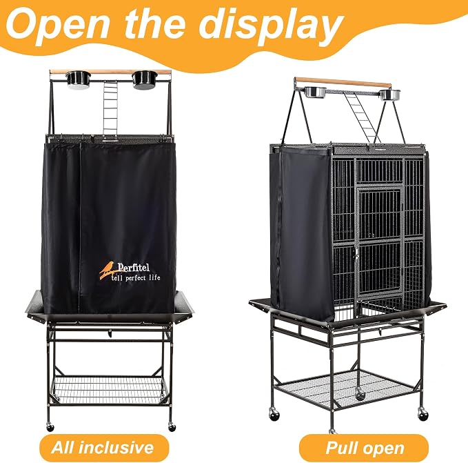 Bird Cage Cover Good Night Birdcage Cover Black-Out Birdcage Cover Durable - Image 5