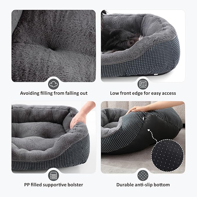 INVENHO Small Dog Bed for Small Dogs, Cat Beds for Indoor Cats Washable - Image 3