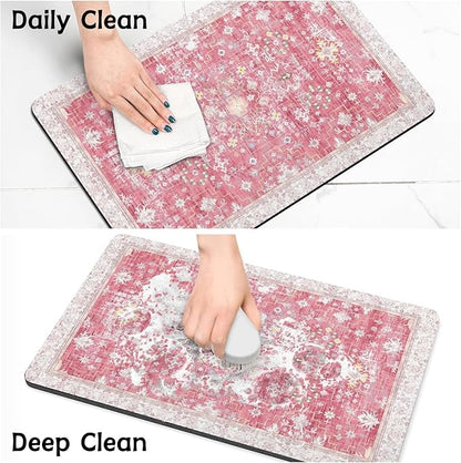 Pet Food Mats for Floor, Absorbent Dog Mat for Food and Water Dispenser Mat - Image 7