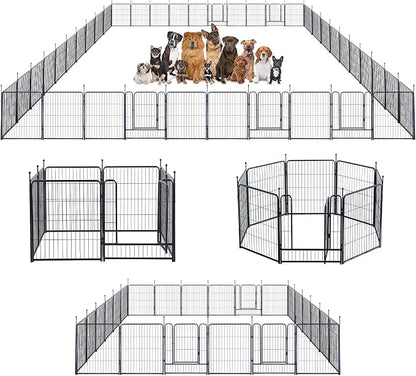 Dog Playpen, Portable Outdoor Dog Fence, Dog Playpen by XDPET