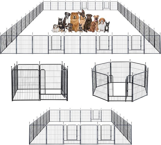 Dog Playpen, Portable Outdoor Dog Fence, Dog Playpen by XDPET