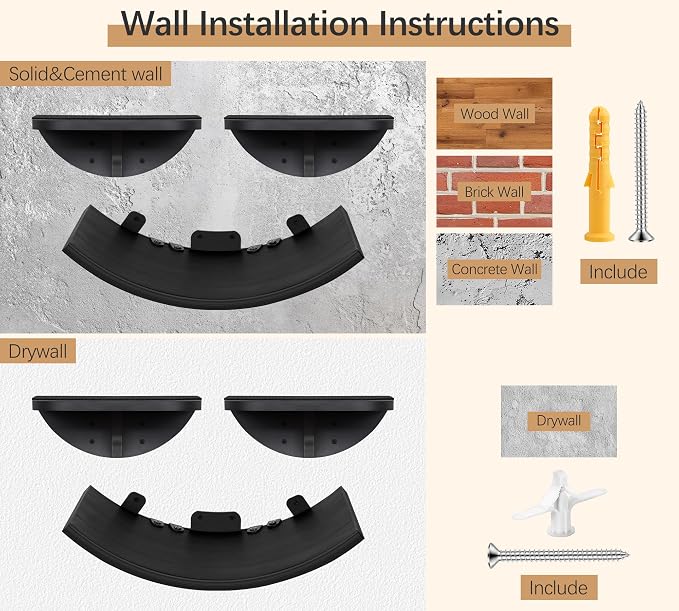 2-Piece Cat Wall Steps with Grey Felt Pads, Floating Cat Wall Perches and - Image 6