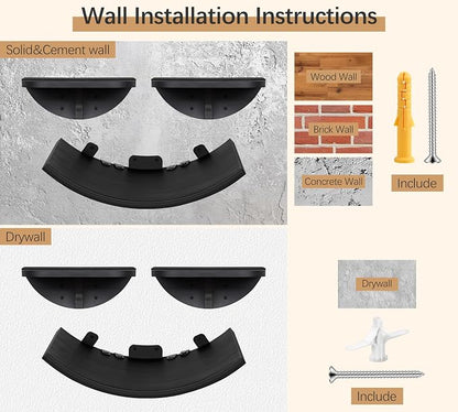2-Piece Cat Wall Steps with Grey Felt Pads, Floating Cat Wall Perches and - Image 6