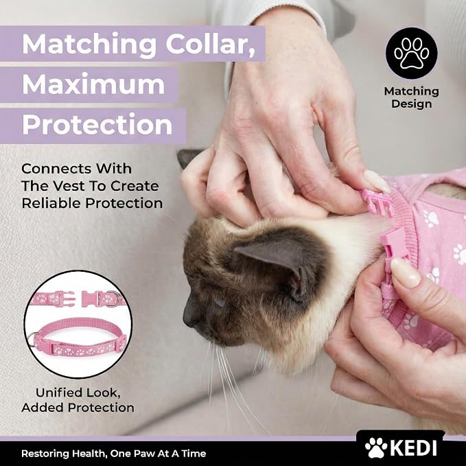 Cat Surgery Recovery Suit Female Cat Onesie - Image 3