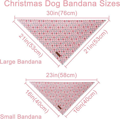 Valentine Dog Bandana, Cotton Pet Kerchief - Image 3