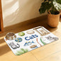 Cat Fun Pet Feeding Mat, Absorbent Bowl Pad by QSOQSO