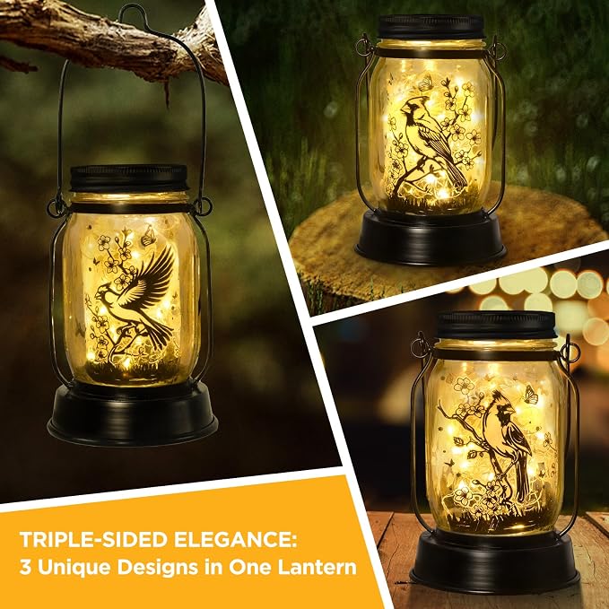 kyoryuger Cardinal Gifts for Women/Men Cardinal Solar Lanterns Mom Grandma - Image 2