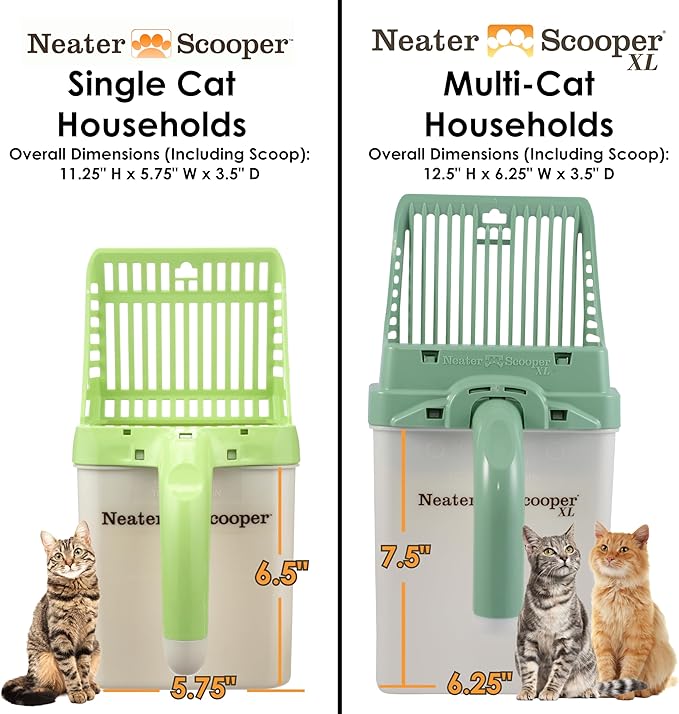 Neater Pet Brands Neater Scooper XL Cat Litter Scoop, 195 Refill Bags – - Image 5
