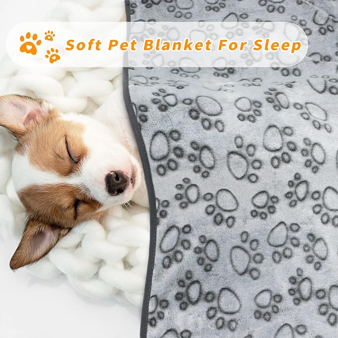 LOKOZ Small Dog Blanket for Medium Large Dogs Fleece Puppy Blanket Washable Dog - Image 5