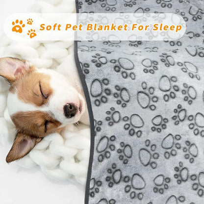 LOKOZ Small Dog Blanket for Medium Large Dogs Fleece Puppy Blanket Washable Dog - Image 5