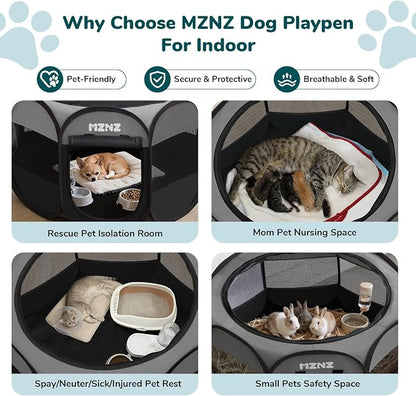 Dog Cat Playpen, Portable Puppy Pet Crate Indoor - Image 3