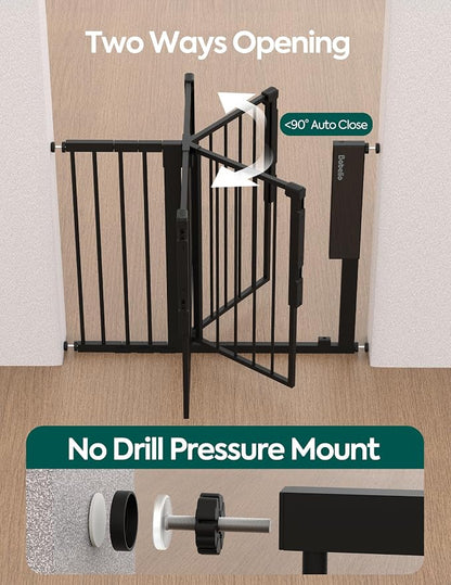 Babelio Smart Baby Gate with Auto-Unlock/Close, Pressure Mounted No Drill - Image 8