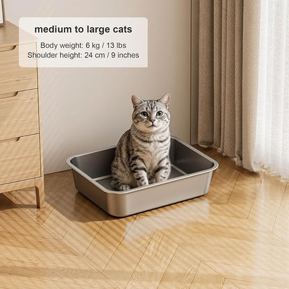 Large Stainless Steel Litter Box - Image 7