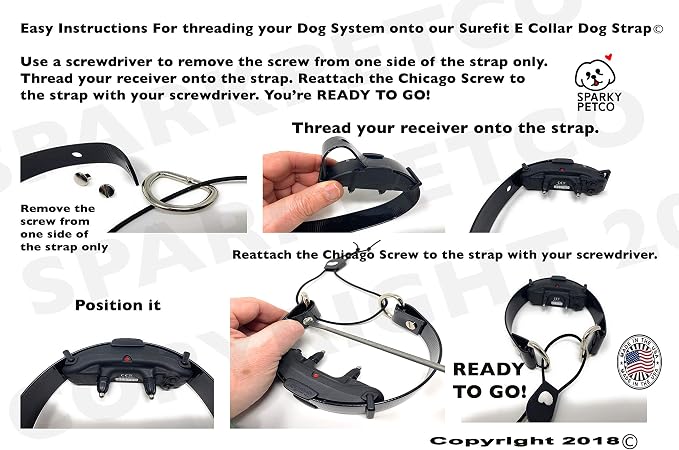 Sparky Pet Co 3/4" E Collar Easy Fit Surefit Replacement Electronic Training - Image 8