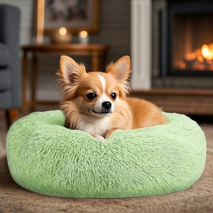 Dogs Bed for Small Dogs, Anti-Anxiety Washable Round Bed - Image 5