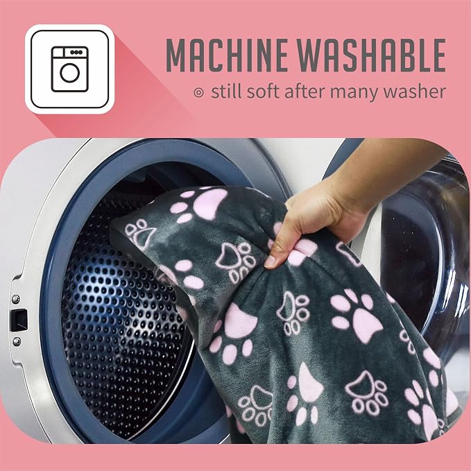 Dog Blankets for Large Dogs, Washable Pet Blanket, Soft Crate Bed - Image 7