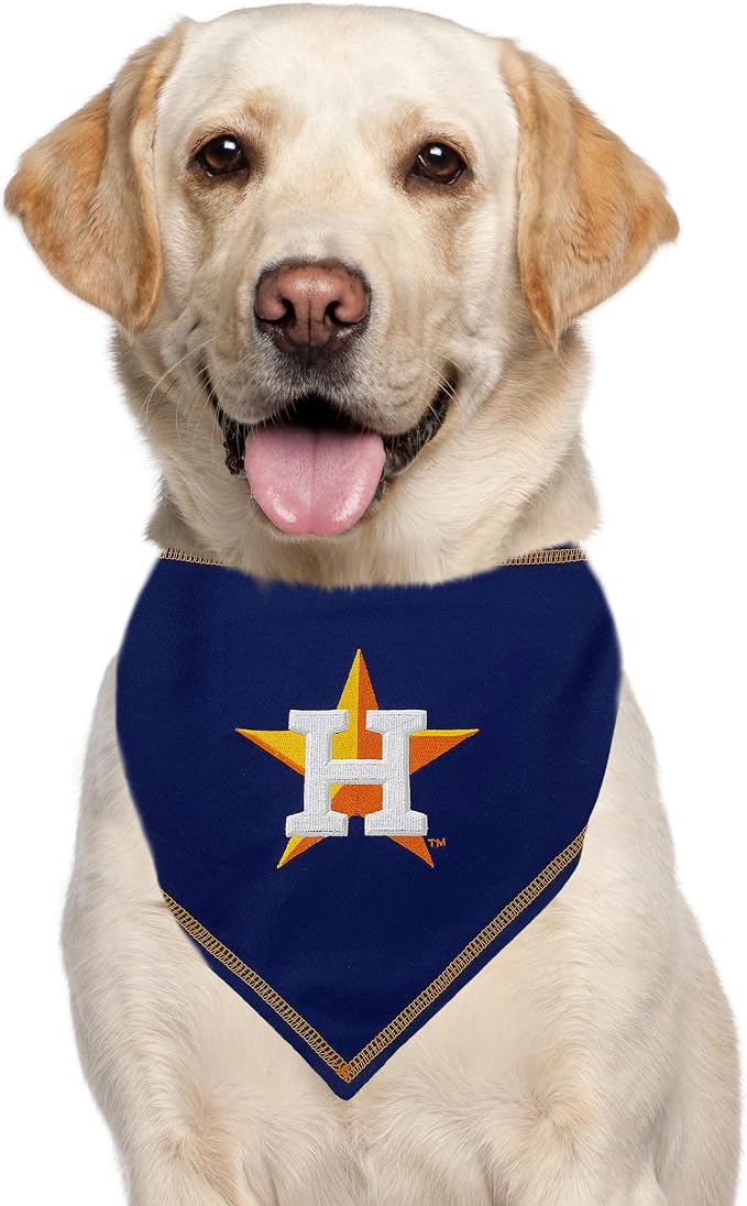 Pets First MLB Houston Astros TIE Bandana, Large/X-Large. Dog Bandana Scarf Bib - Image 4