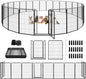 Dog Playpen Outdoor Extra Wide 24 Piece Panels Heavy Duty Dog Fence 47" Height by Committedtobetterpetlife