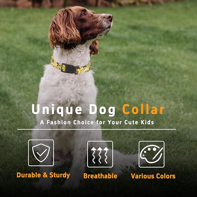 Dog Collar for Boys & Girls, Adjustable Soft Pattern Pet Collar - Image 5