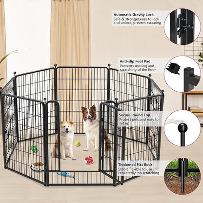 Dog Playpen 40 inch 30 Panels Indoor Outdoor Dog Pen - Image 4