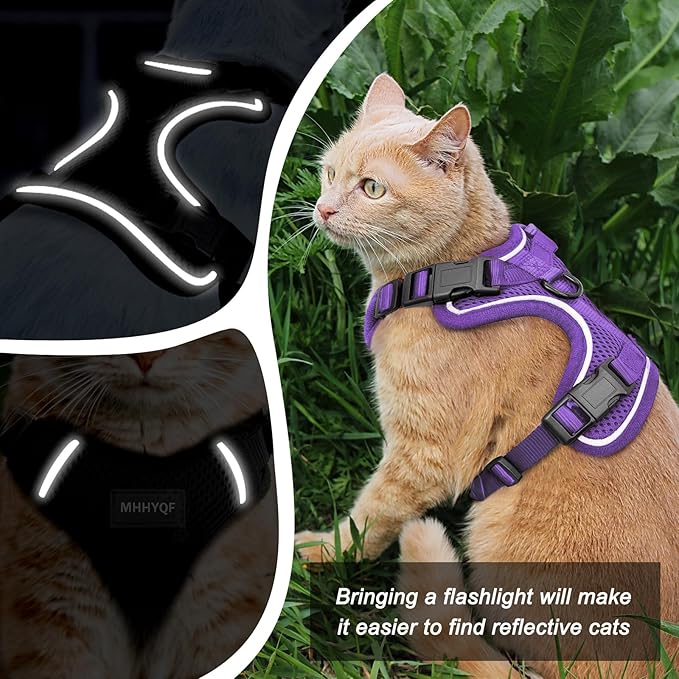 Cat Harness and Leash Set for Walking Escape Proof, Improved Four Place - Image 3
