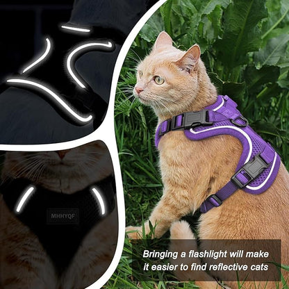 Cat Harness and Leash Set for Walking Escape Proof, Improved Four Place - Image 3