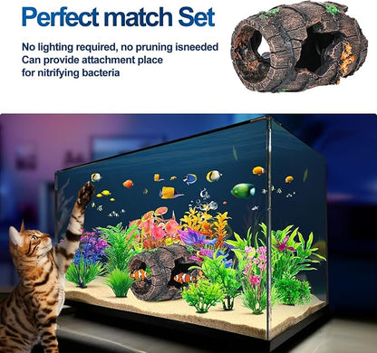 CousDUoBe Fish Broken Barrel Decor Fish Tank Decorations Betta Fish Tank - Image 3