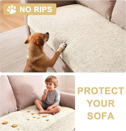 H.VERSAILTEX Non Slip Pet Couch Cover Chenille Dog Bed Protector Thick Soft - Image 8