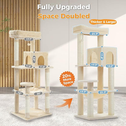 Large Cat Tree with Reinforced Scratching Posts - Image 5