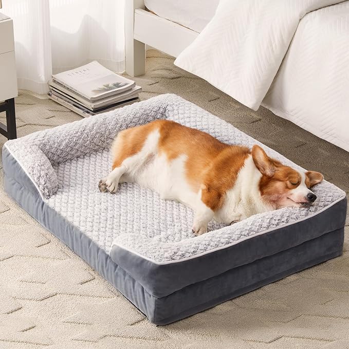 Orthopedic Dog Bed for Medium Dogs, Egg Crate Foam Bed for Medium Dogs - Image 7