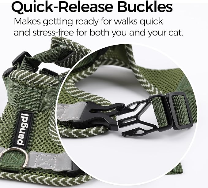 Cat Harness and Leash Escape Proof Large Kitten Harness Ragdoll Cat Vest - Image 5