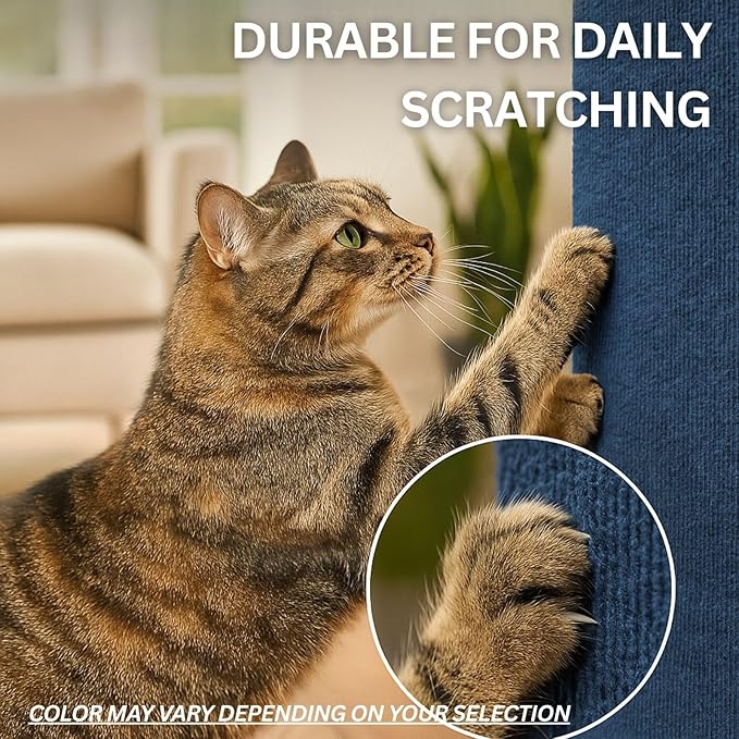 Cat Scratch Mat, 23.6’’ x 11.8’’ Cat Wall Corner Scratcher, Versatile - Image 6