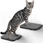 Grey Sisal-Padded Cat Wall Steps, Floating Wooden Cat Perch and Climbing Step by PELUOMOZ