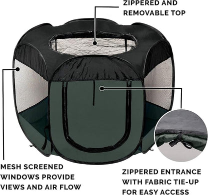 Furhaven Portable Dog Playpen Cat Tent, Pet playground, Kennel foldable indoor - Image 4